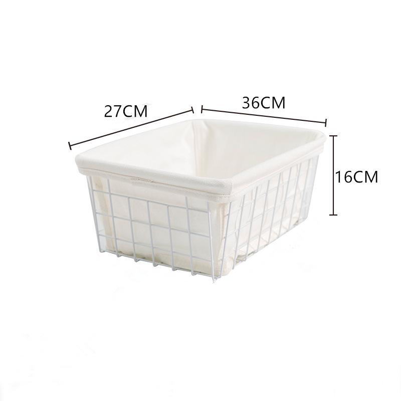 Скандинавская корзина для хранения из железа для одежды, ванной комнаты и кухни