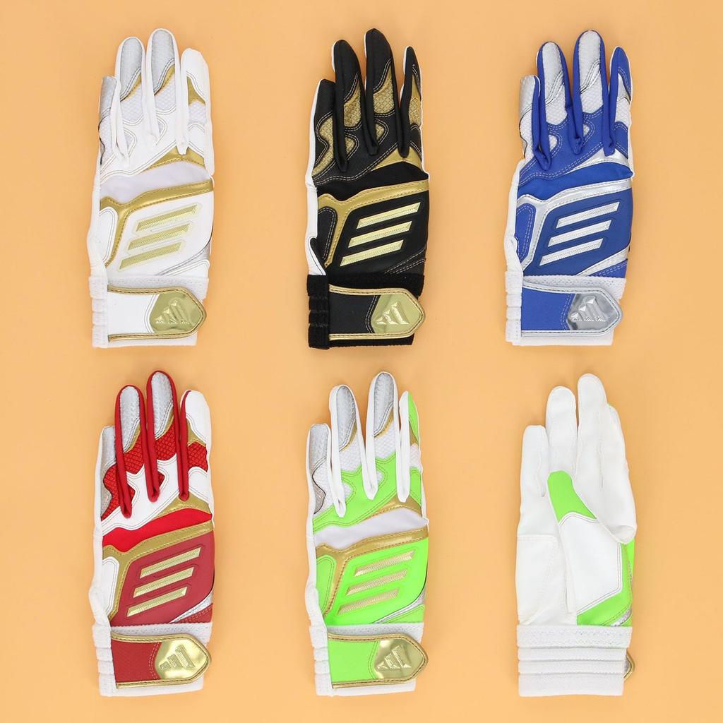 Adidas Baseball Batting JM LBG904 Gloves, 51, Junior, Blue/Silver (2313),