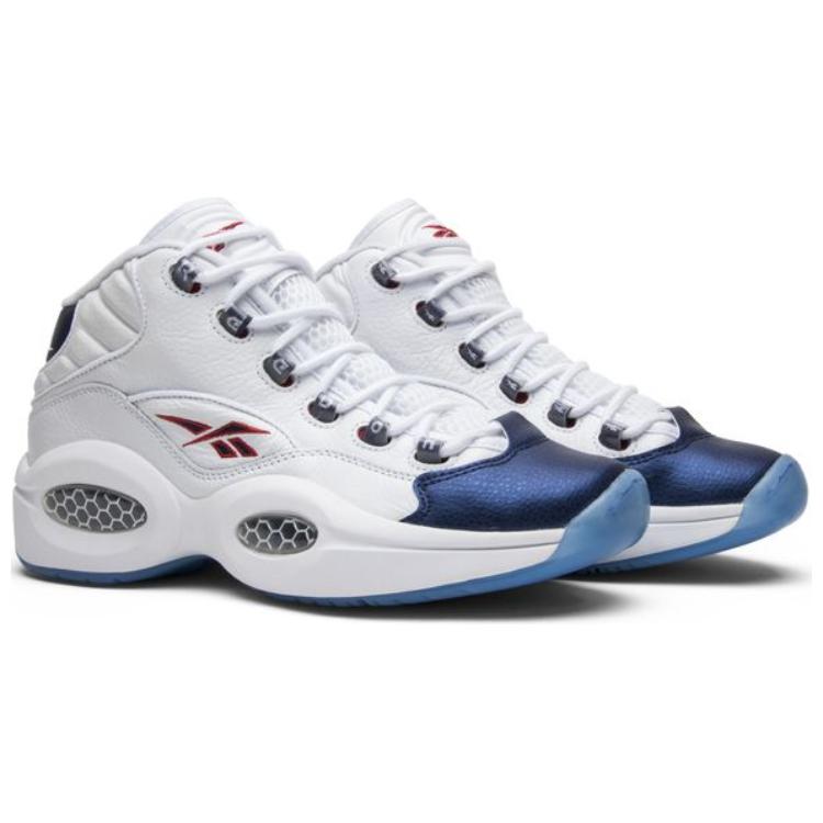 Men's Sneakers Reebok Question Mid Blue Toe 2016