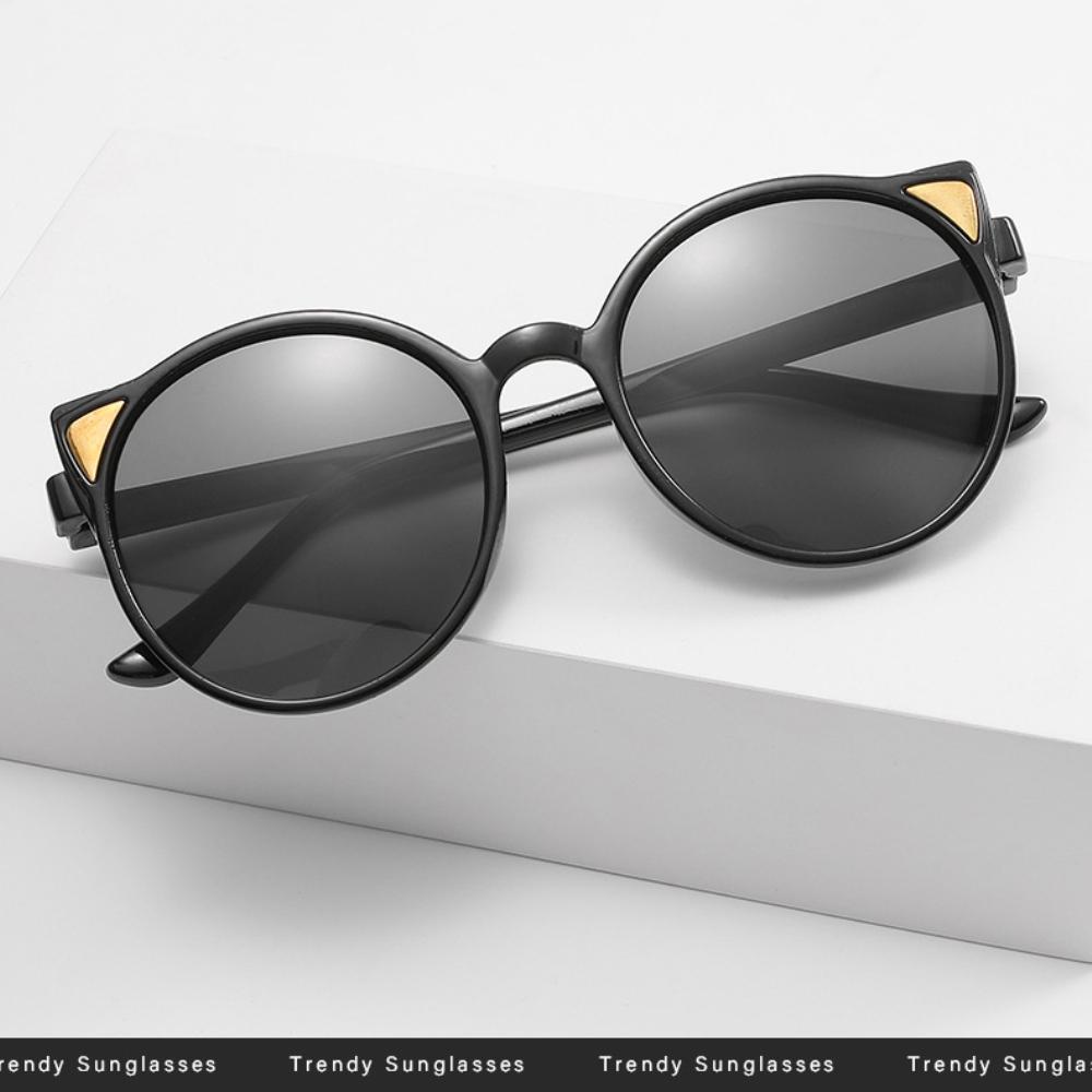 Солнцезащитные очки для девочек и мальчиков, летние солнцезащитные очки с милыми животными и кошачьими ушками, уличные солнцезащитные детские винтажные солнцезащитные очки