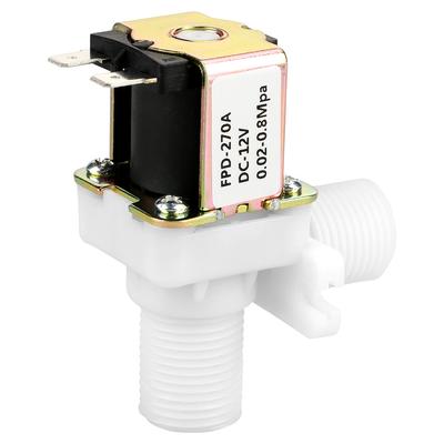 DC 12V DN15 G12 Пластиковый электромагнитный клапан нормально закрытый переключатель впуска воды