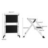 Anti  Slip Little Giant 2 Tread Safety Step Ladder Folding Step Stools With Tool Tray