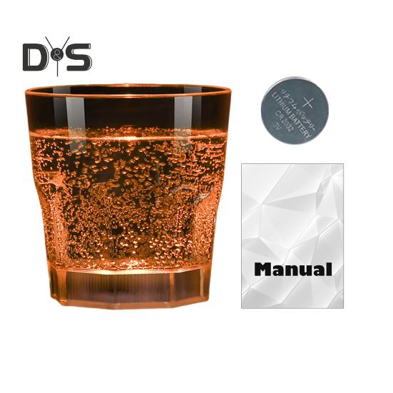 1/6 шт. светящиеся стопки со светодиодной подсветкой, бокалы для виски для вечеринки, светящиеся в темноте стопки, многоразовая посуда для напитков на день рождения, Рождество, свадьбу