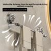 Retractable Suction Cup Rotatable Pierce-free Bathroom Towel Rack