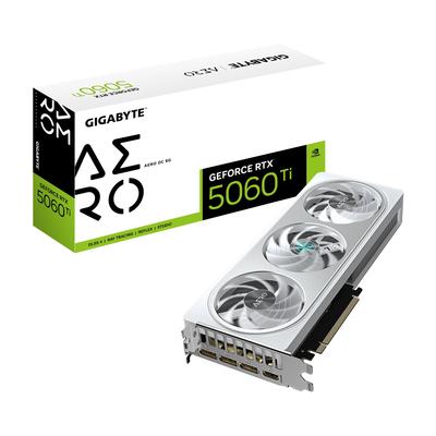 Видеокарта GIGABYTE NVIDIA GeForce RTX 5060 Ti 8GB GDDR7 GV-N506TAERO OC-8GD