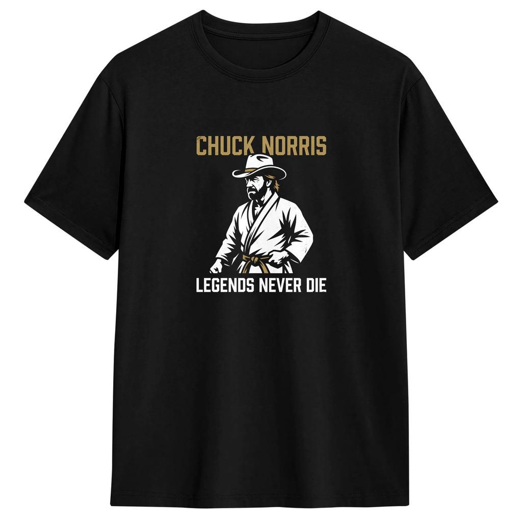 Unisex Women TShirt Chuck Norris T Shirts Harajuku  Beach Tee Shirt Y2K Basic Cotton Tops Plus Size