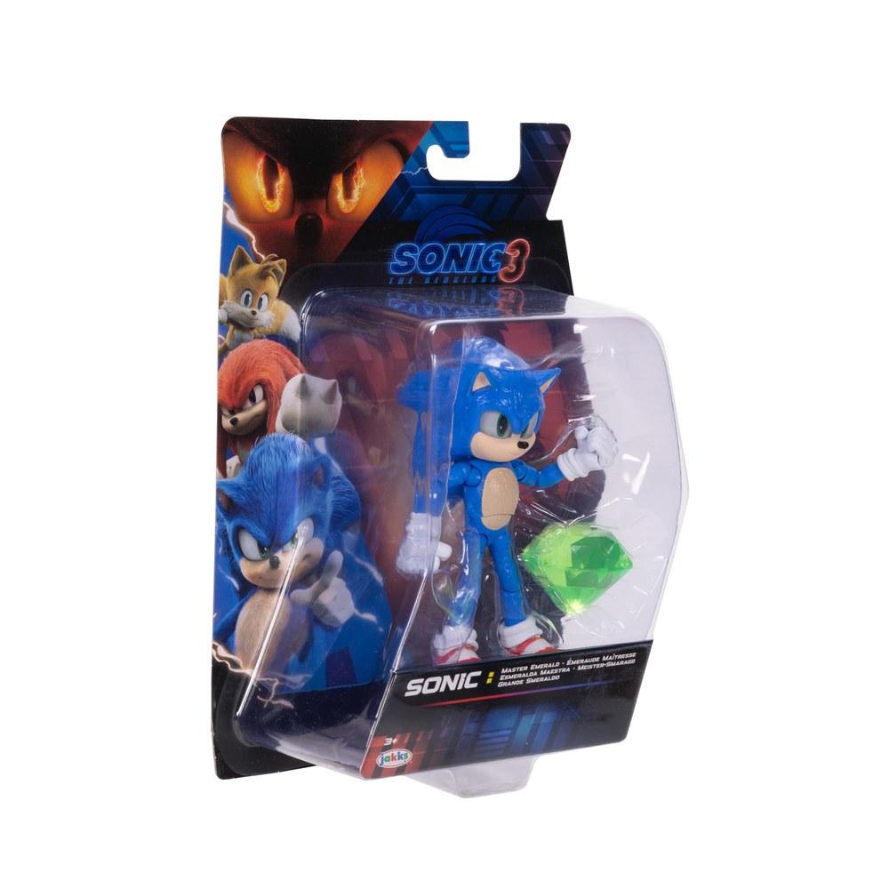 Sonic The Hedgehog Sonic 3 Movie 5-Inch Action Figure Emerald Wave Sonic #3