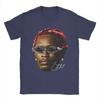 Мужские футболки Рэпер Young Thug Винтажные Хлопковые футболки с коротким рукавом Топы с круглым вырезом Большие размеры