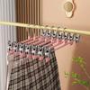 Rack Clip Stainless Steel Trouser Hanger Non Slip Pants Skirt Hangers Drying Hangers with Clips for Socks/Skirts/Coats