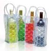 PVC Wine Bottle Freezer Bag Insulated Red Wine Handbag Gel Ice Carrier Holder  Picnic