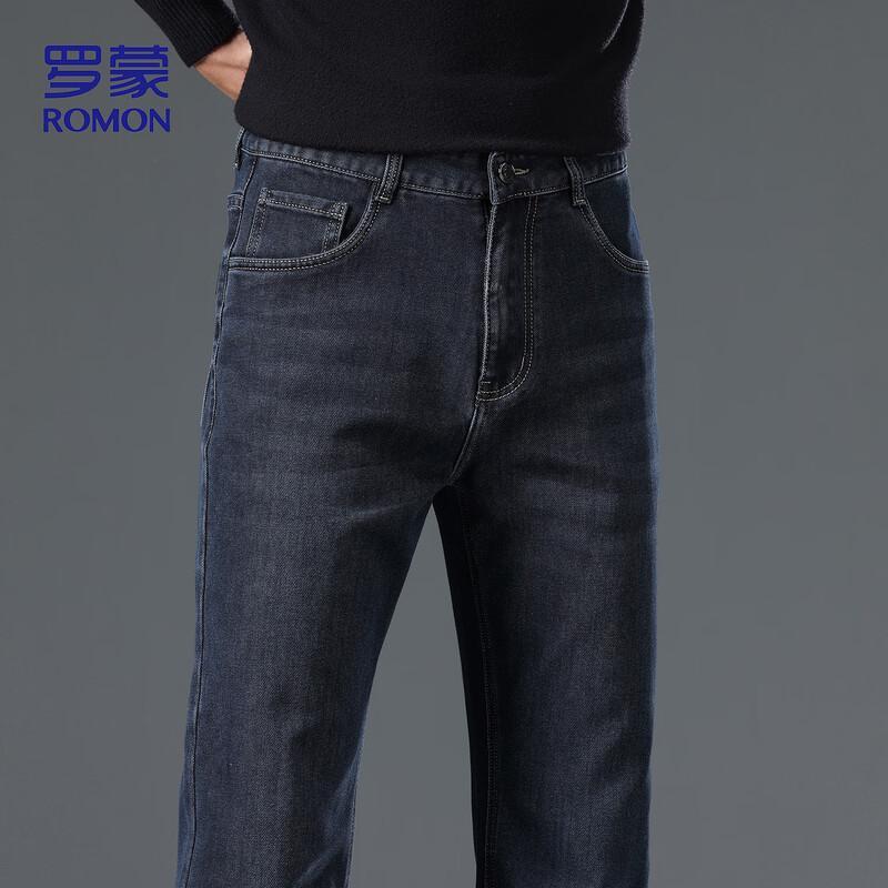 ROMON Мужские джинсы прямого кроя в стиле business casual
