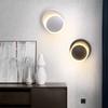 350 Degree Rotating Circular Bedside Lunar Eclipse Wall Lamp Living Room Background Wall Staircase Decorative Lighting Fixture