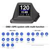 OBD2+GPS Новый многофункциональный HUD-гаджет Бортовой компьютер Накладка на стойку A Установка Обороты двигателя Турбина Давление масла Температура воды GPS-спидометр