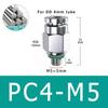 PC Pneumatic Quick Connector 304 Stainless Steel G Thread M5 M6 1/8" 1/4" 3/8" 1/2" BSP External Thread Pipe Water Gas Connector