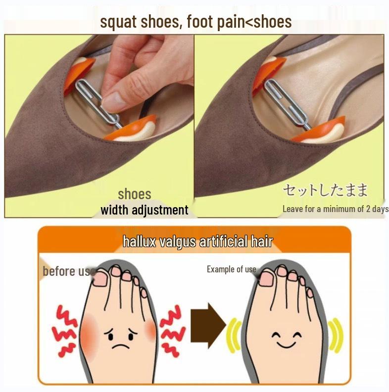 Женский универсальный расширитель для обуви на каблуках и плоской подошве - Регулируемый пластиковый расширитель для летних сандалий