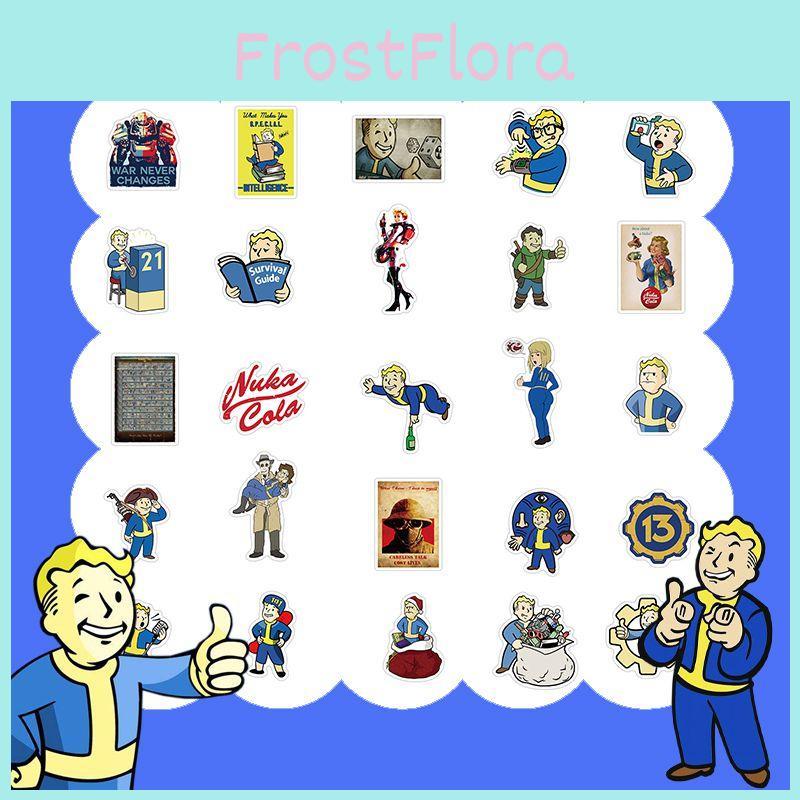 Sheets 50 Fallout Game Graffiti Stickers Luggage Laptop Diy Not Adhesive