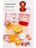Wooden Hamburger & French Fries Pretend Play Set – Toy Kitchen Gift for Kids