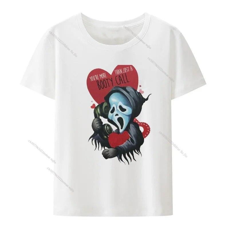 Horror Movie Printed T-shirts Fashion Harajuku Style High Street Short Sleeve Summer Unisex's Pure Cotton Top Casual Unisex's Clothing