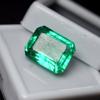 Natural Green Emerald 8.10 Ct Emerald Cut Loose Gemstone For Jewelry
