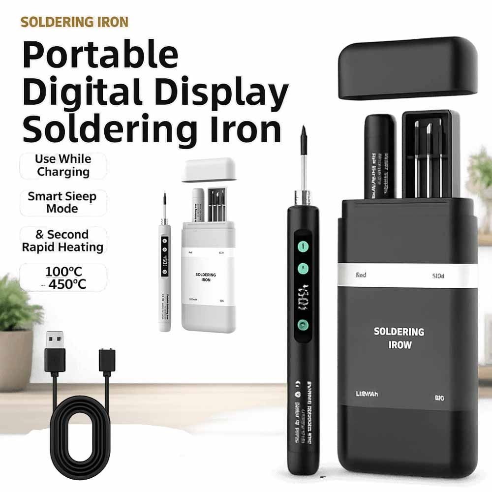 Adjustable Temperature Electric Iron Solder Welding Tool Kit Pen Welding Maintenance Kit