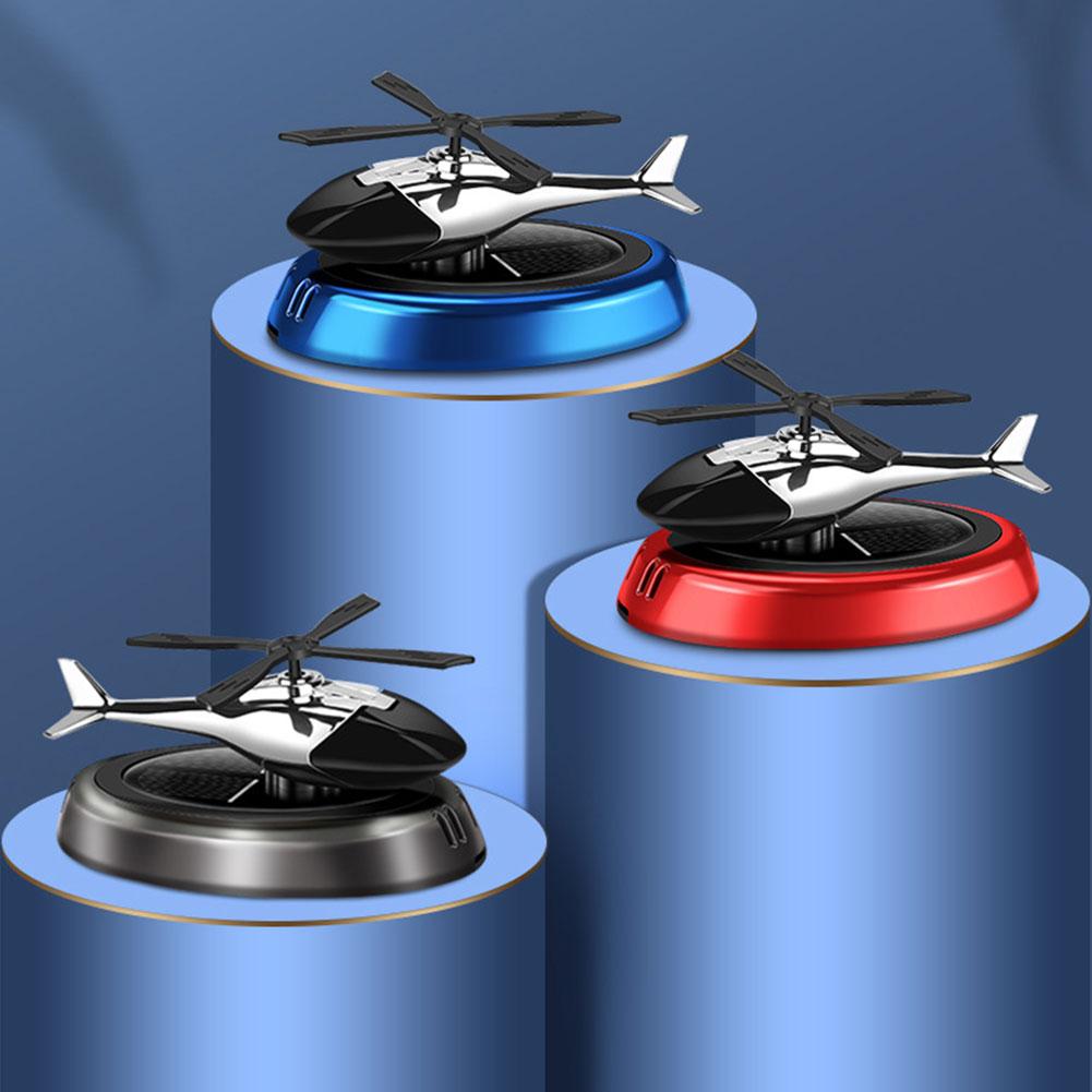 2024 Новый автомобильный освежитель воздуха на солнечных батареях, вертолет, украшение для автомобиля, вращающийся освежитель воздуха для офиса, украшения