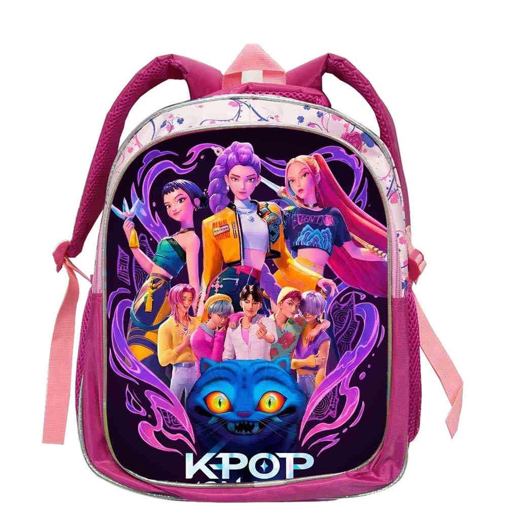 Детский костюм K-pop Охотник на демонов One Piece для девочек, розово-красный