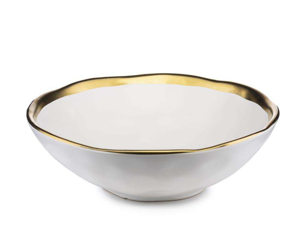 Zestaw Ośmiu Talerzy Lissa White Gold