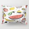 Ins Fruit Single Sided Polyester Pillow Case Watermelon Banana Pineapple Strawberry Pattern Waist Cushion Cover Bedside Pillow Case