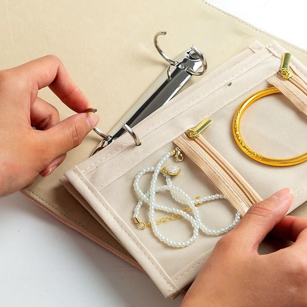 Waterproof Necklace Binder Love Heart Necklace Binder Display Box Jewelry Storage Book Gift