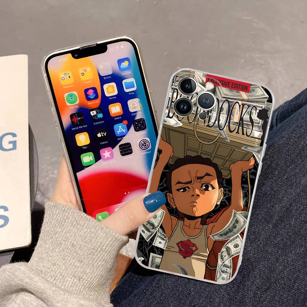 Мультяшный чехол для телефона The Boondocks из прозрачного ТПУ для IPhone 17 11 12 13 14 15 16 Pro Max 16 Plus