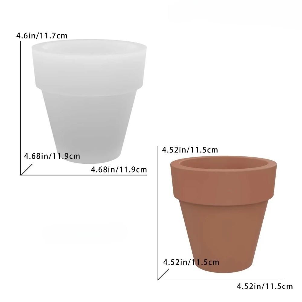Large and Small Flowerpot Molds Round Plaster Mold Nordic Planter Mould For DIY Potted Plants