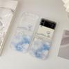 Чехол для Samsung Z Flip 4, прозрачный складной чехол с милым облачным медведем для Galaxy Z Flip 3 Zflip4, противоударная жесткая задняя крышка