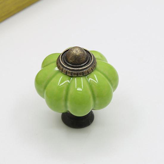 Ручка шкафа креативной формы, износостойкий сплав цинка, ручки шкафа в форме тыквы, мебельная фурнитура для дома