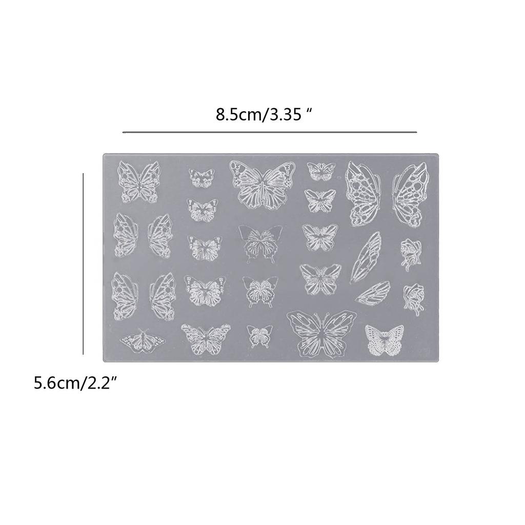 Ультратонкая силиконовая форма для дизайна ногтей, прозрачная пластина для штамповки, трафареты для ногтей, инструменты для маникюра своими руками