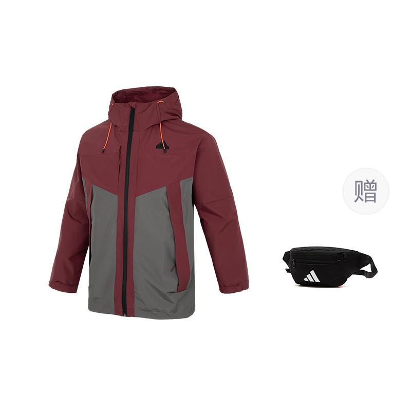 adidas CITY ESCAPE Блокирующая куртка Куртки и пальто Мужская Темно-красный JE8577