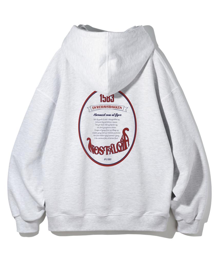 Худи Nostalgia Bk6987_Меланж Белый