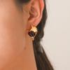 Французские ретро геометрические серьги с тигровым глазом - Ювелирные изделия из титановой стали