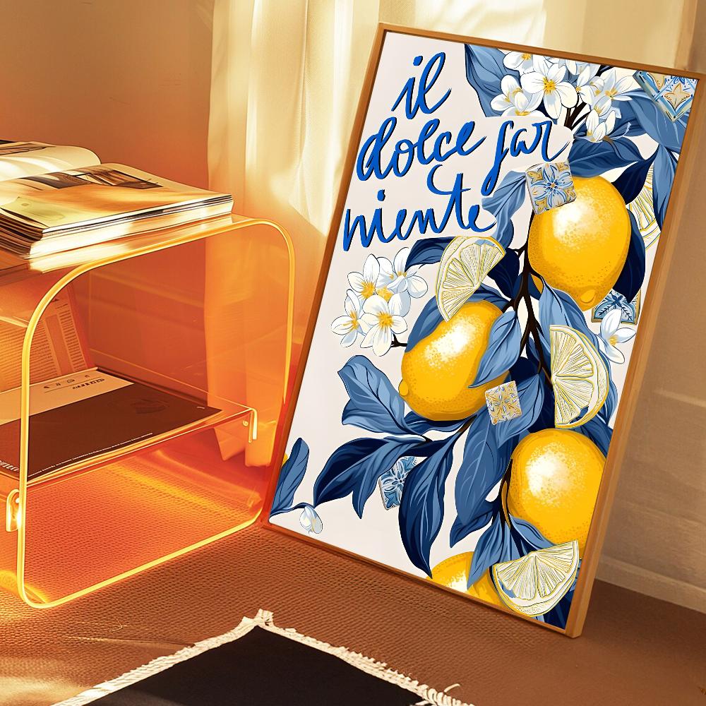La Dolce Vita Lemon Классические винтажные постеры HD качества настенное искусство ретро постеры для домашнего декора комнаты