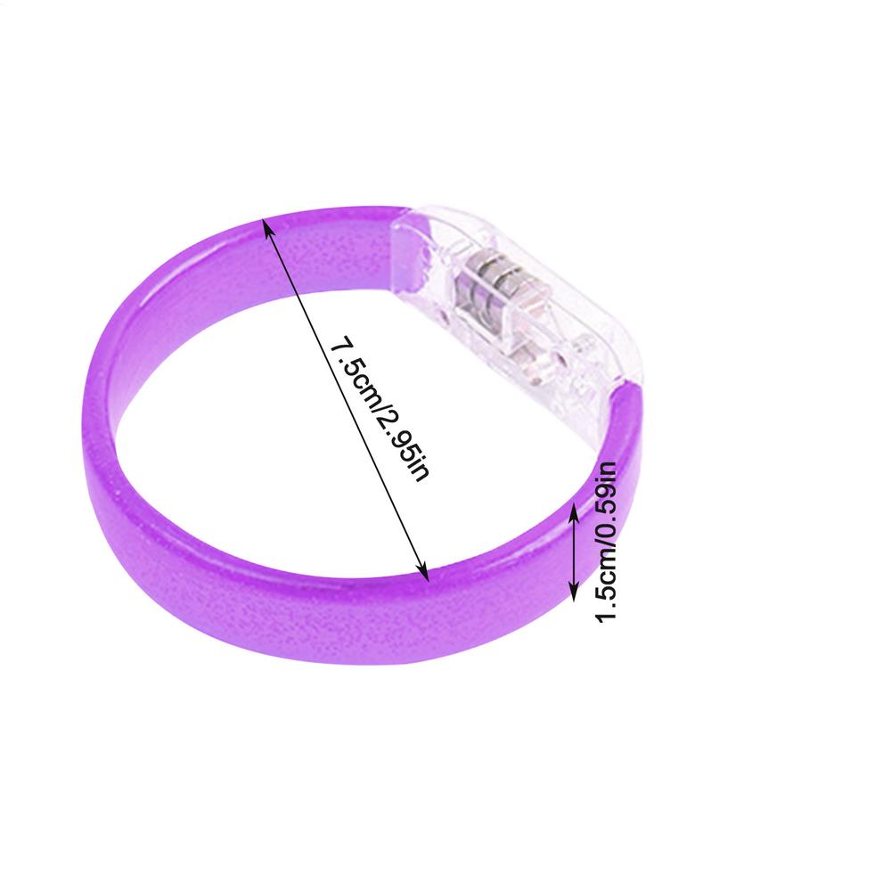 1pc LED Glow Bangle Bracelet Gathering Queue Luminous Flash Bracelet Concert Birthday Halloween Party Decoration