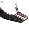 For Porsche Macan Cayenne Panamera 718 911 918 ABS Carbon Fiber Texture Interior Steering Wheel Cover Trim Moldings