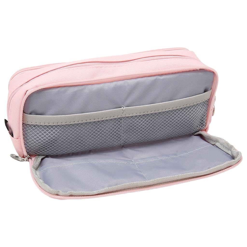 Пенал для ручек с 3 отделениями, холщовый, портативный, большой емкости, для мальчиков и девочек, для школы