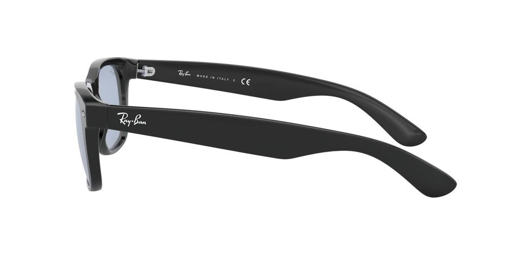 Ray-Ban RB2132F 601/64 55 Солнцезащитные очки NEW WAYFARER - Черный / Сине-серый Низкая посадка на переносице