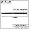 Bicycle Thru Axle Fatbike Axle Skewers Bike Hubs Tube Shaft Quick Release Front Rear Axle M12 M15 P1.5 P1.75 Bike Accessories