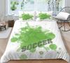 3D Football Printing Bedding Suit Soft Bedclothes Home Bedroom Duvet Cover Bed Set Bedspreads Comfortable Soft
