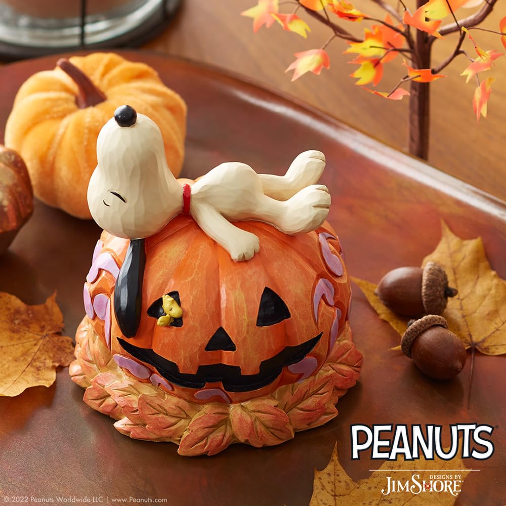 enesco Jim Shore Halloween Snoopy on Pumpkin Figure 6008966