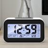 Цифровой электронный будильник, термометр-календарь, бесшумные настольные часы, функция сна, офисная светодиодная подсветка, письменный стол