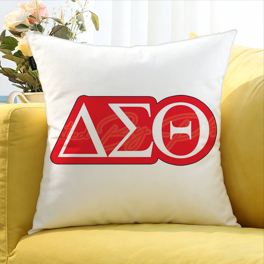 DDelta Sigma Theta World Various Sizes Square Pillow Case For Car Home Bedchamber Decor