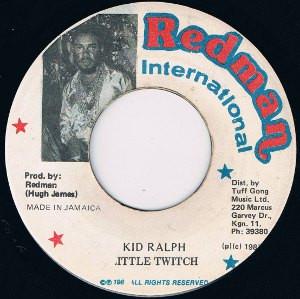 7inch Record LITTLE TWITCH Kid Ralph NONE Redman Internat 1987 Jamaica Reggae Ska Dub Used