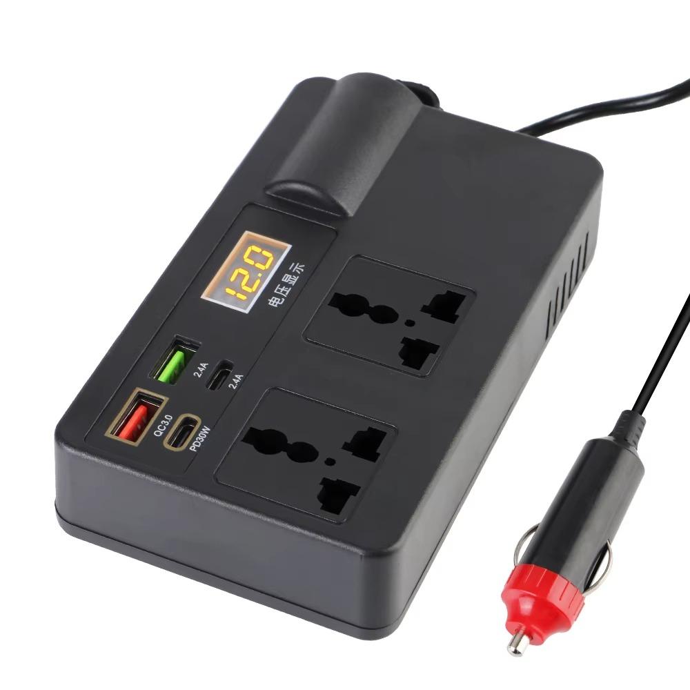 High Power Car Inverter DC 12V/24V To AC 220V Car Converter Socket Portable Power Adapter