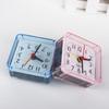 Candy Color Square  Alarm Clock Mute Mini Table Clock Durable   Living Room